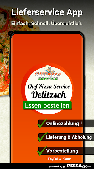 Chef Pizza Service Delitzsch Screenshot 0