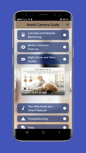 arenti camera guide Screenshot 1