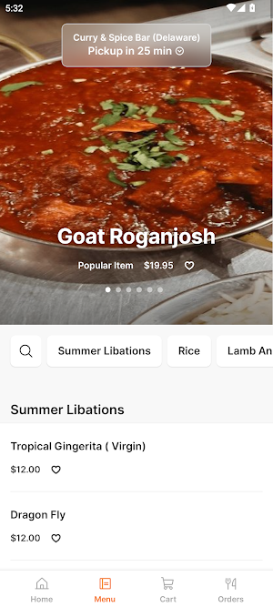 Curry & Spice Bar Screenshot 1