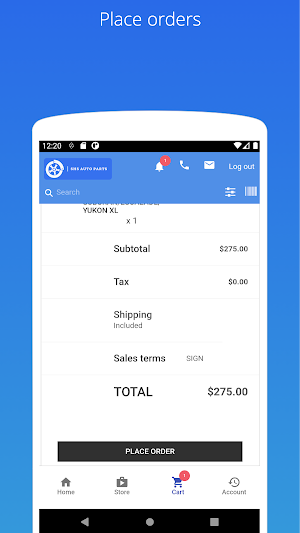 SHS Auto Parts Screenshot 1