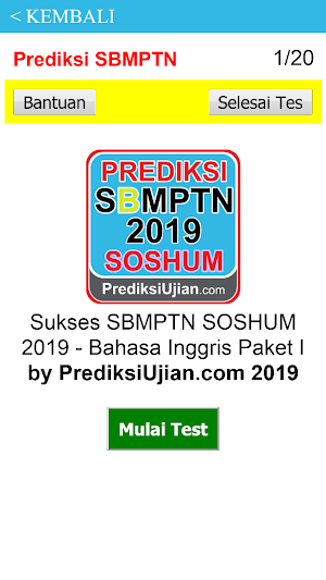 Prediksi SBMPTN Soshum 2019 Screenshot 2