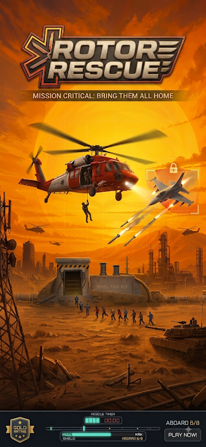 Rotor Rescue - Choplifter Rise Screenshot 0
