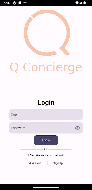 Q concierge Screenshot 1