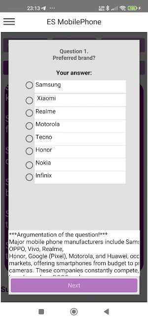 ES MobilePhone Screenshot 2