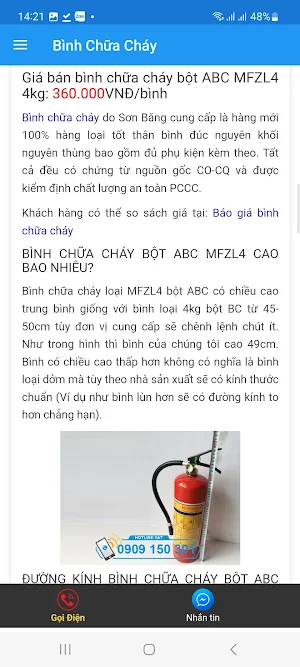 Bình Chữa Cháy Screenshot 2