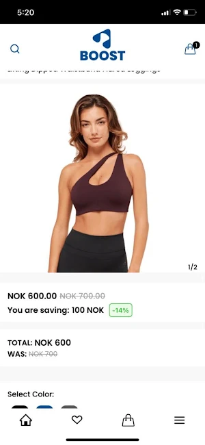Boost Sportswear Screenshot 2