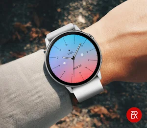 Analog Red Blue Sky watch face Screenshot 2