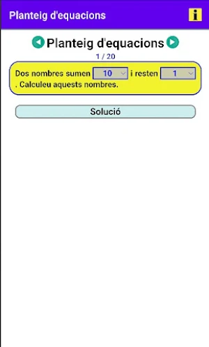 Planteig d'equacions Screenshot 0