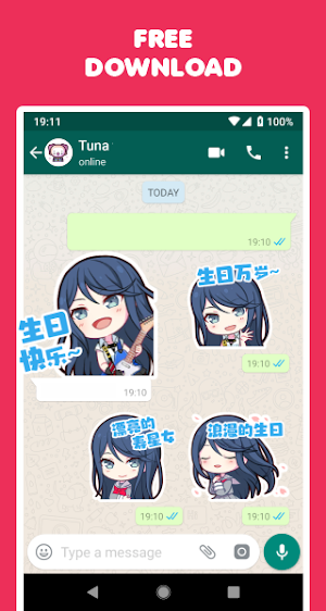 Birthday Wishes Stickers Screenshot 2
