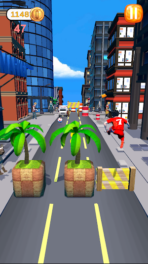 Kick And Run : Runner Game Screenshot 0