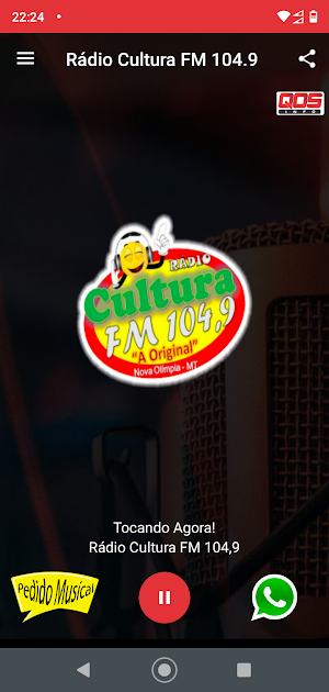 Rádio Cultura FM 104,9 Nova Ol Screenshot 1