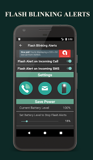 Flash Blinking Alerts : Call & SMS Screenshot 1