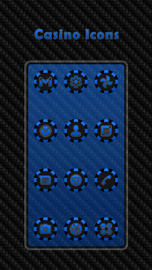 Casino - Blue Icons Screenshot 0