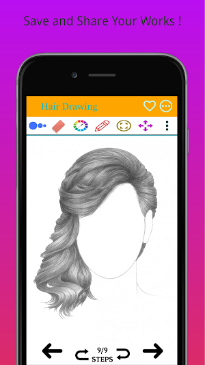 How to Draw Realistic Hair Step by Step Screenshot 2