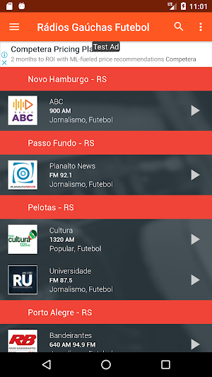 Rádios Gaúchas de Futebol - AM e FM do RS Screenshot 1
