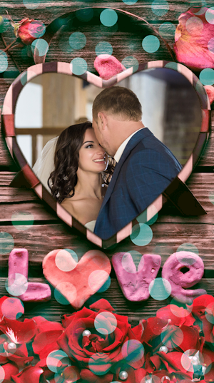 Romantic couple photo frame Screenshot 2