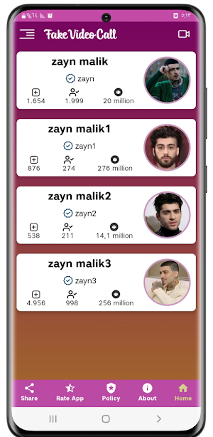 zayn malik fake video call Screenshot 1
