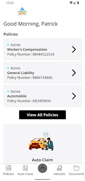 Lexington Insurance Agy Mobile Screenshot 1
