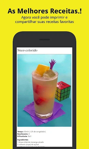 Receitas de sucos Screenshot 1