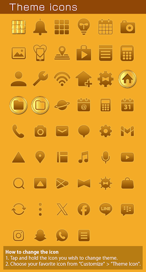 Golden Tree Theme +HOME Screenshot 3