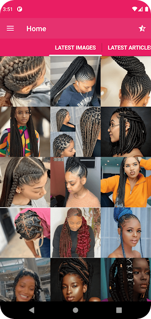 African Woman Braids Hairstyle Screenshot 1
