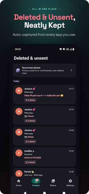 Recover Deleted Messages: Echo Screenshot 2