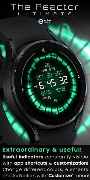 The Reactor Ultimate watchface Screenshot 2