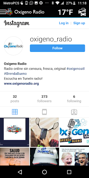 Oxigeno Radio Atlanta Screenshot 2