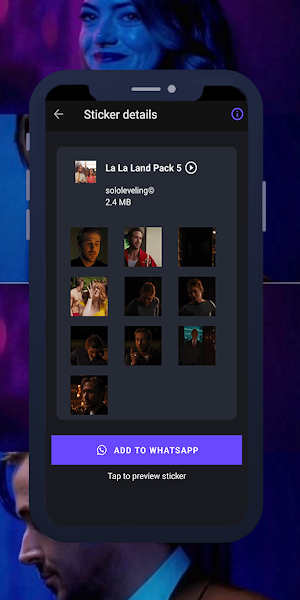 La La Land Animated Stickers Screenshot 2