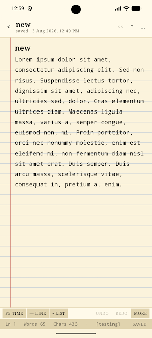 Offline notepad Screenshot 2
