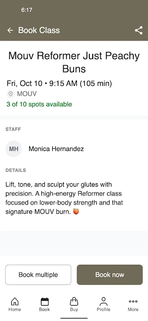 MOUV | Pilates Studio Screenshot 2