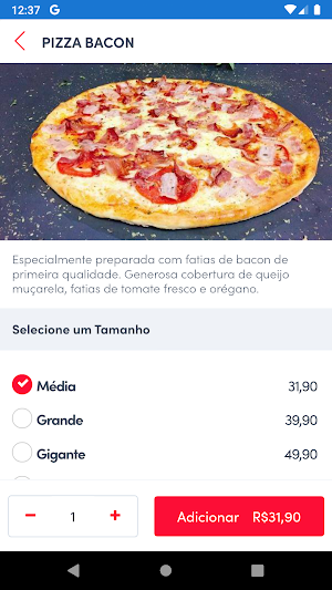 Meu Rancho Pizzaria Screenshot 2