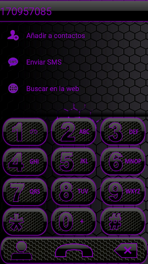 THEME DARKSPACE PURLE EXDIALER Screenshot 3