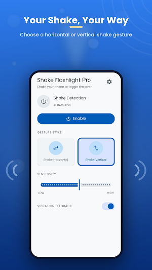 Shake Flashlight Pro Screenshot 1