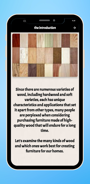 types of wood Screenshot 0