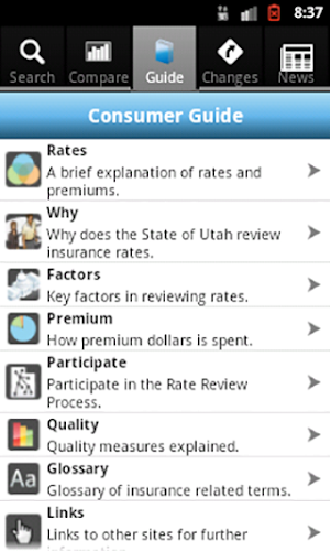 Utah Health Rates Screenshot 3