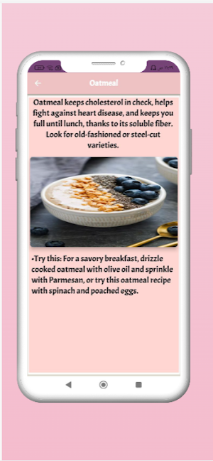 Foods for health Screenshot 2