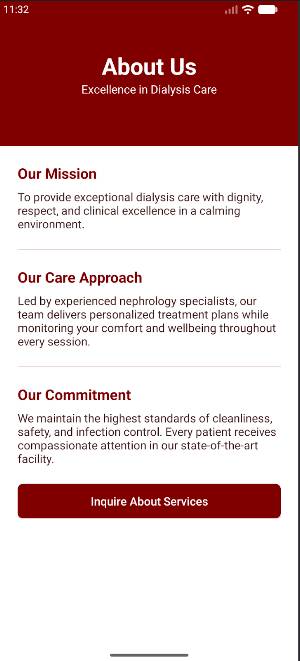 Omega - Dialysis Care Center Screenshot 2