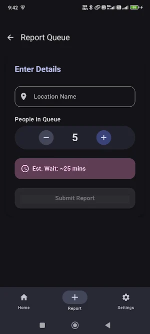 Queue Time Estimator Screenshot 0