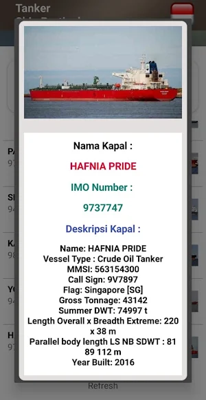 Tankers Ship Particulars Screenshot 2