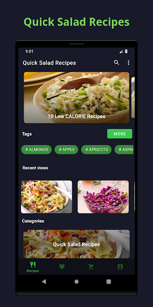Salad Recipes: Easy Cooking, Nutrition, Planner Screenshot 0