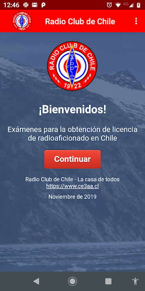 Exámenes radioaficionado Radio Club de Chile CE3AA Screenshot 0