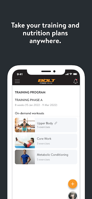 BOLT FIT ONLINE Screenshot 1