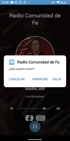 Radio Comunidad de Fe Screenshot 2