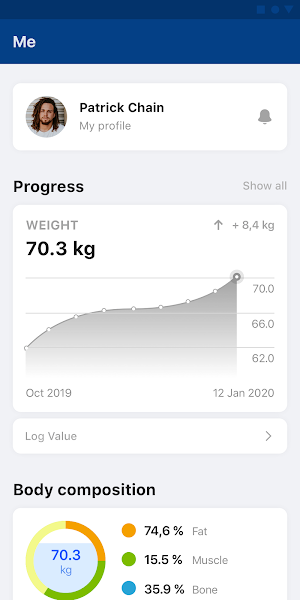 TSC Members' Fitness App Screenshot 2