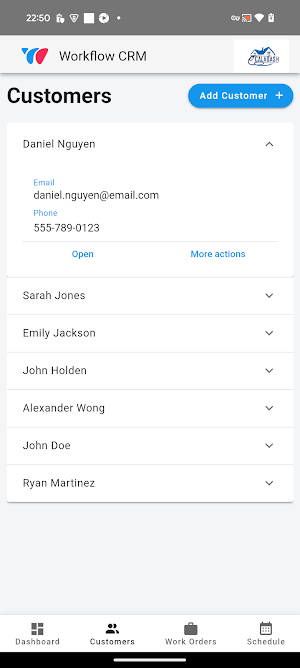 Workflow CRM Screenshot 1