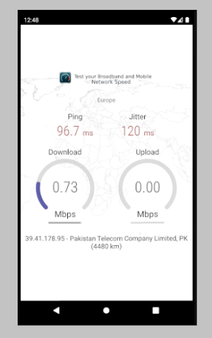 Internet Speed Test Screenshot 1