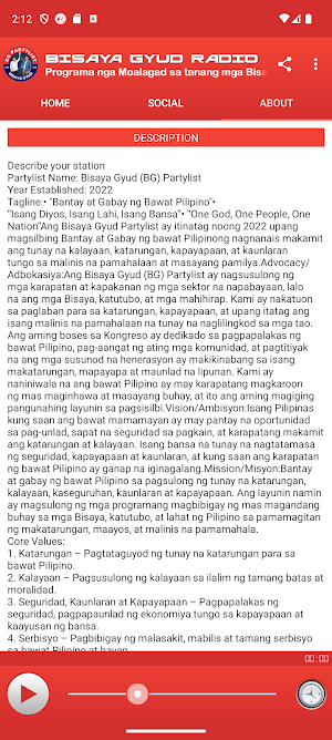 BISAYA GYUD RADIO Screenshot 3