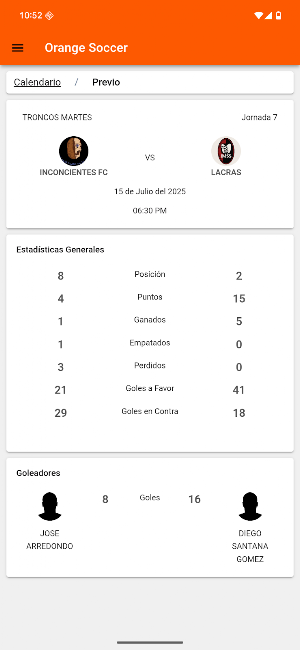 Orange Soccer Screenshot 3