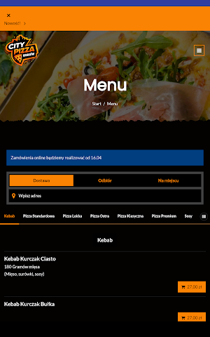 City Pizza Kraków Screenshot 2
